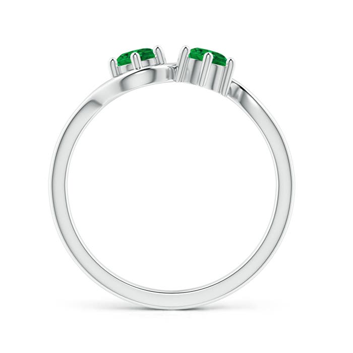 AAAA - Emerald / 0.5 CT / 14 KT White Gold