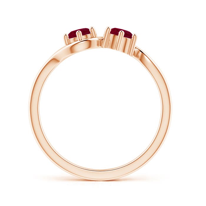 A - Ruby / 0.7 CT / 14 KT Rose Gold