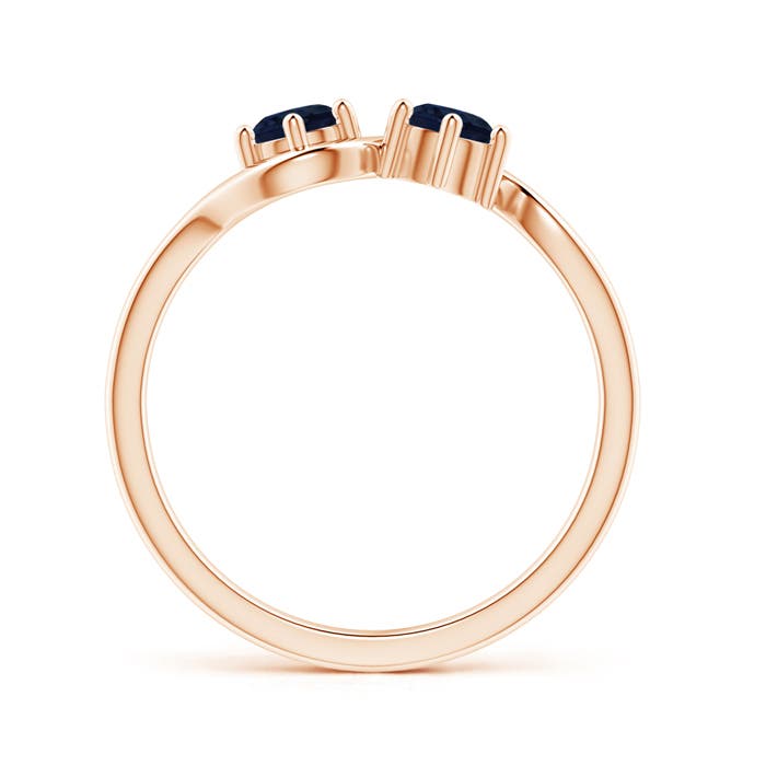 A - Blue Sapphire / 0.68 CT / 14 KT Rose Gold