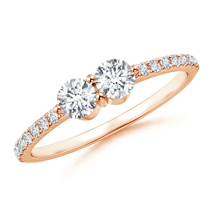 G, VS2 / 0.5 CT / 14 KT Rose Gold