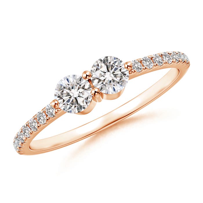 I-J, I1-I2 / 0.5 CT / 14 KT Rose Gold