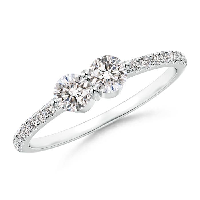 I-J, I1-I2 / 0.5 CT / 14 KT White Gold