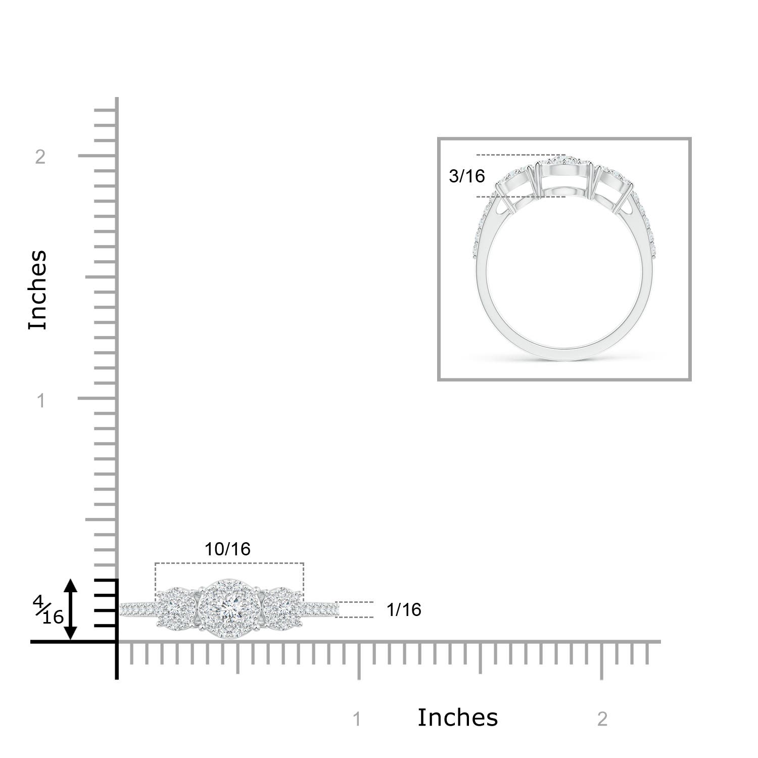 G, VS2 / 0.61 CT / 14 KT White Gold