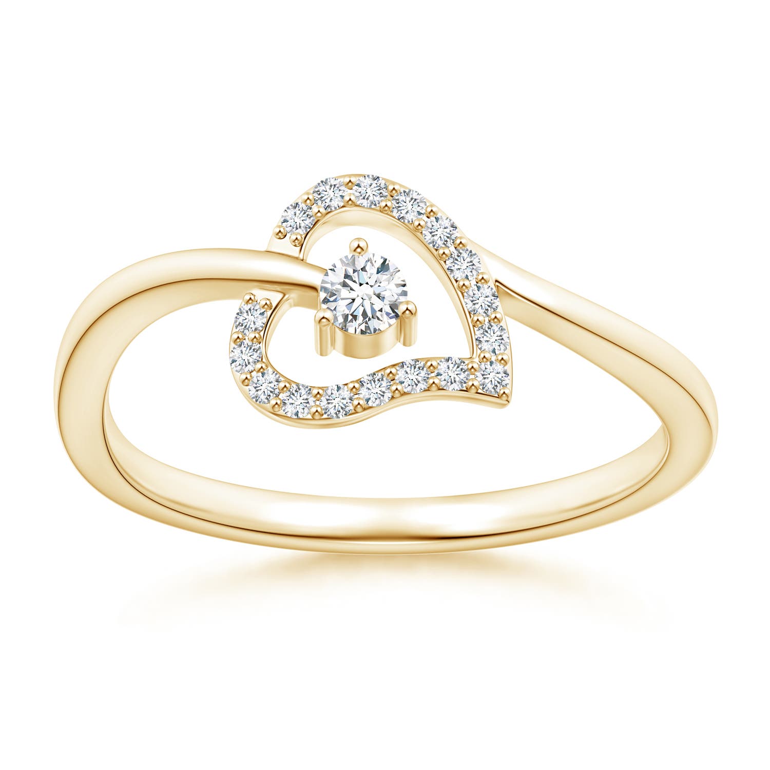 G, VS2 / 0.15 CT / 14 KT Yellow Gold