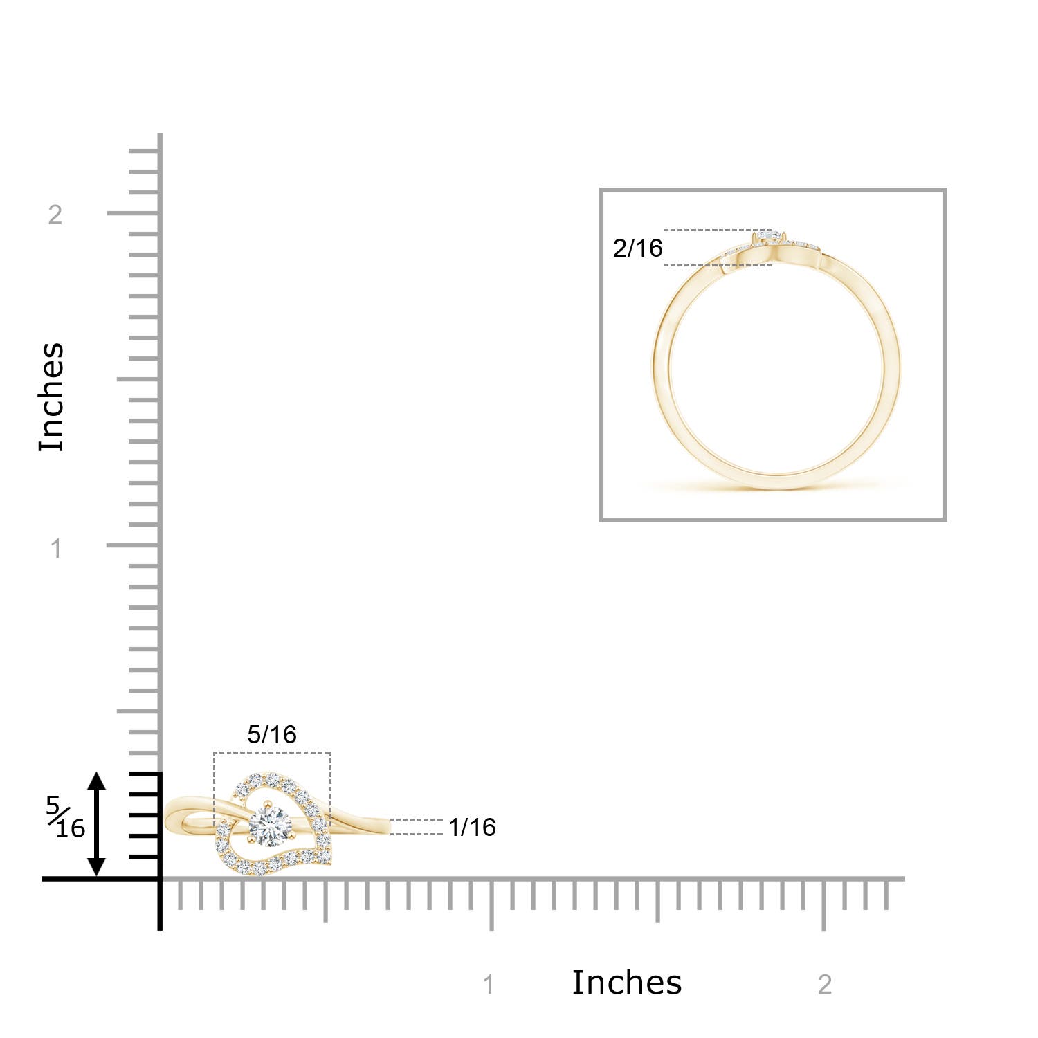 G, VS2 / 0.15 CT / 14 KT Yellow Gold