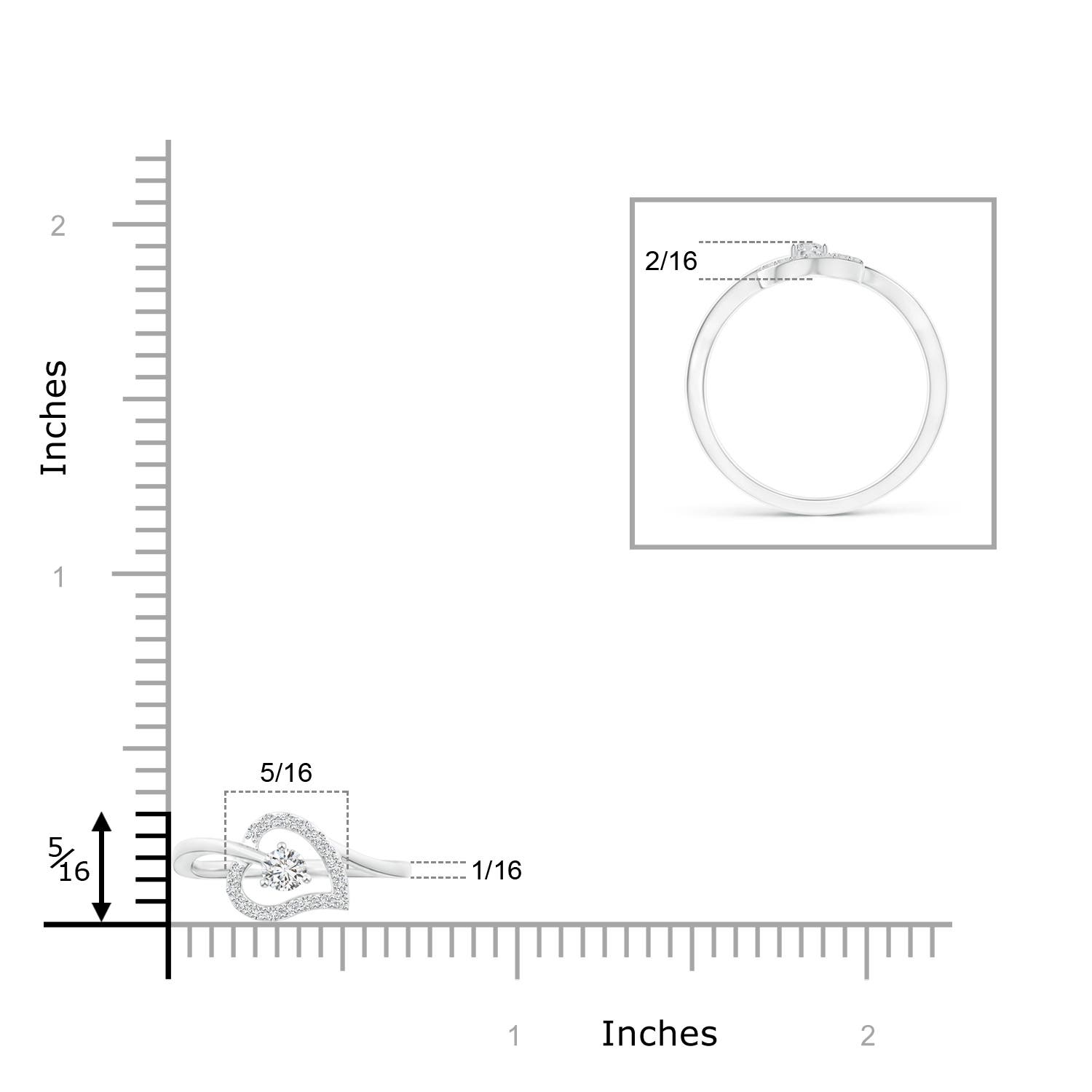 H, SI2 / 0.15 CT / 14 KT White Gold