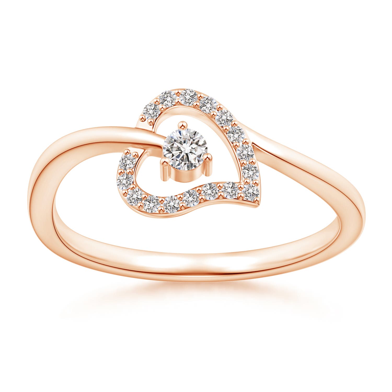 I-J, I1-I2 / 0.15 CT / 14 KT Rose Gold