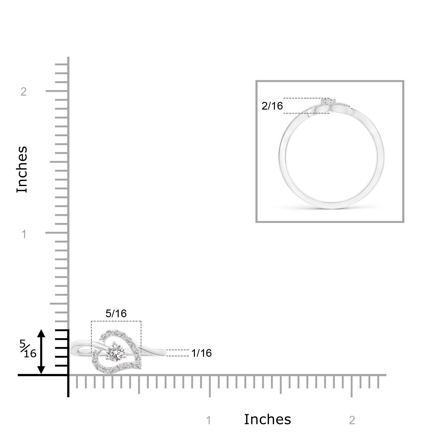 I-J, I1-I2 / 0.15 CT / 14 KT White Gold