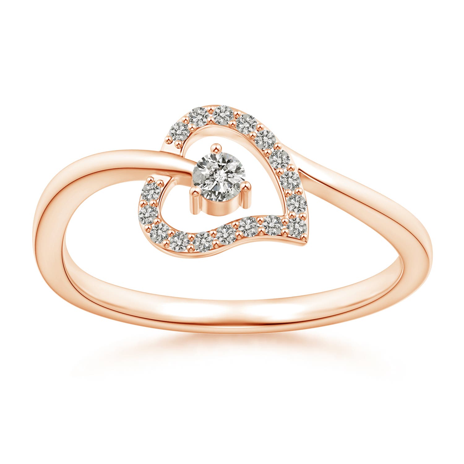 K, I3 / 0.15 CT / 14 KT Rose Gold