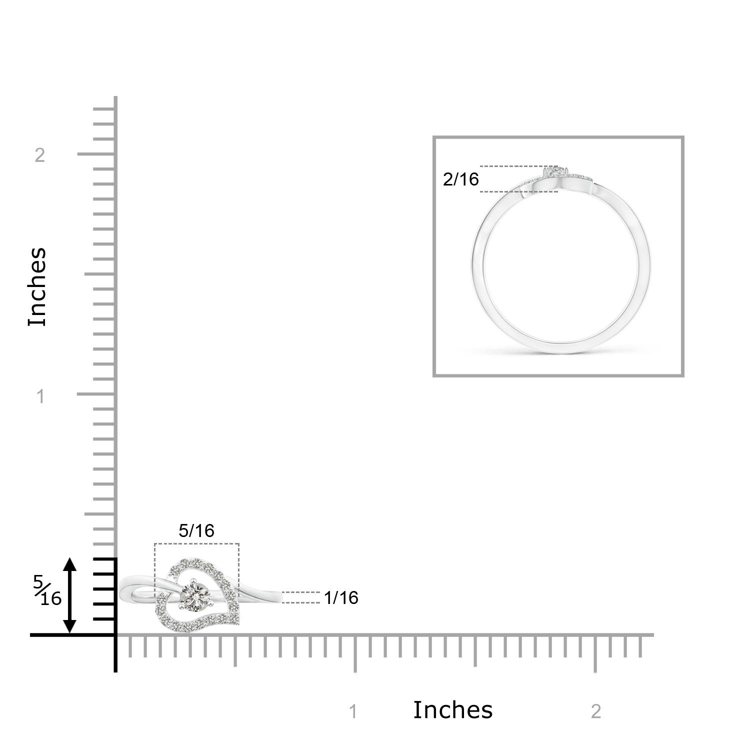 K, I3 / 0.15 CT / 14 KT White Gold