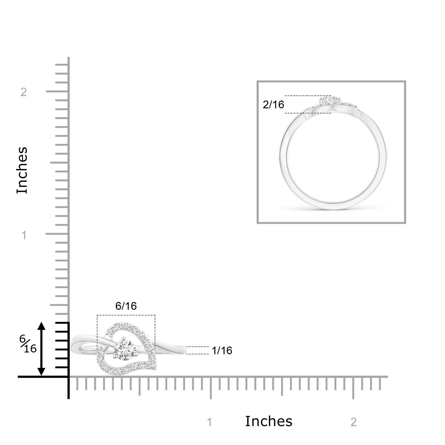 G, VS2 / 0.31 CT / 14 KT White Gold