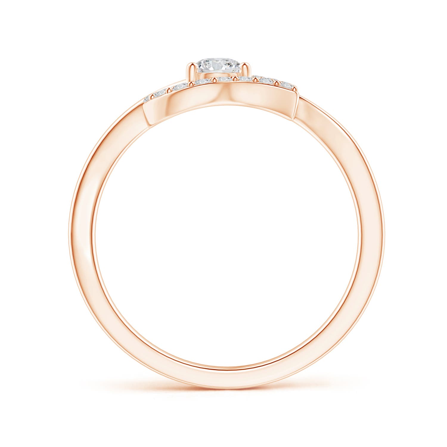 H, SI2 / 0.31 CT / 14 KT Rose Gold