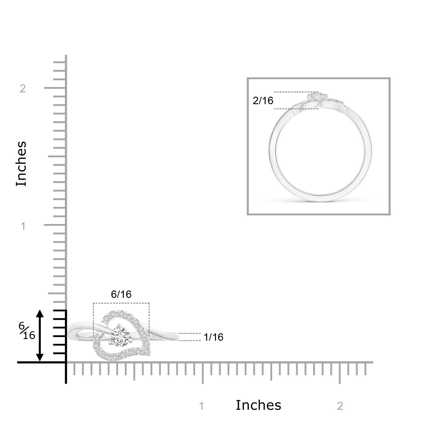 H, SI2 / 0.31 CT / 14 KT White Gold