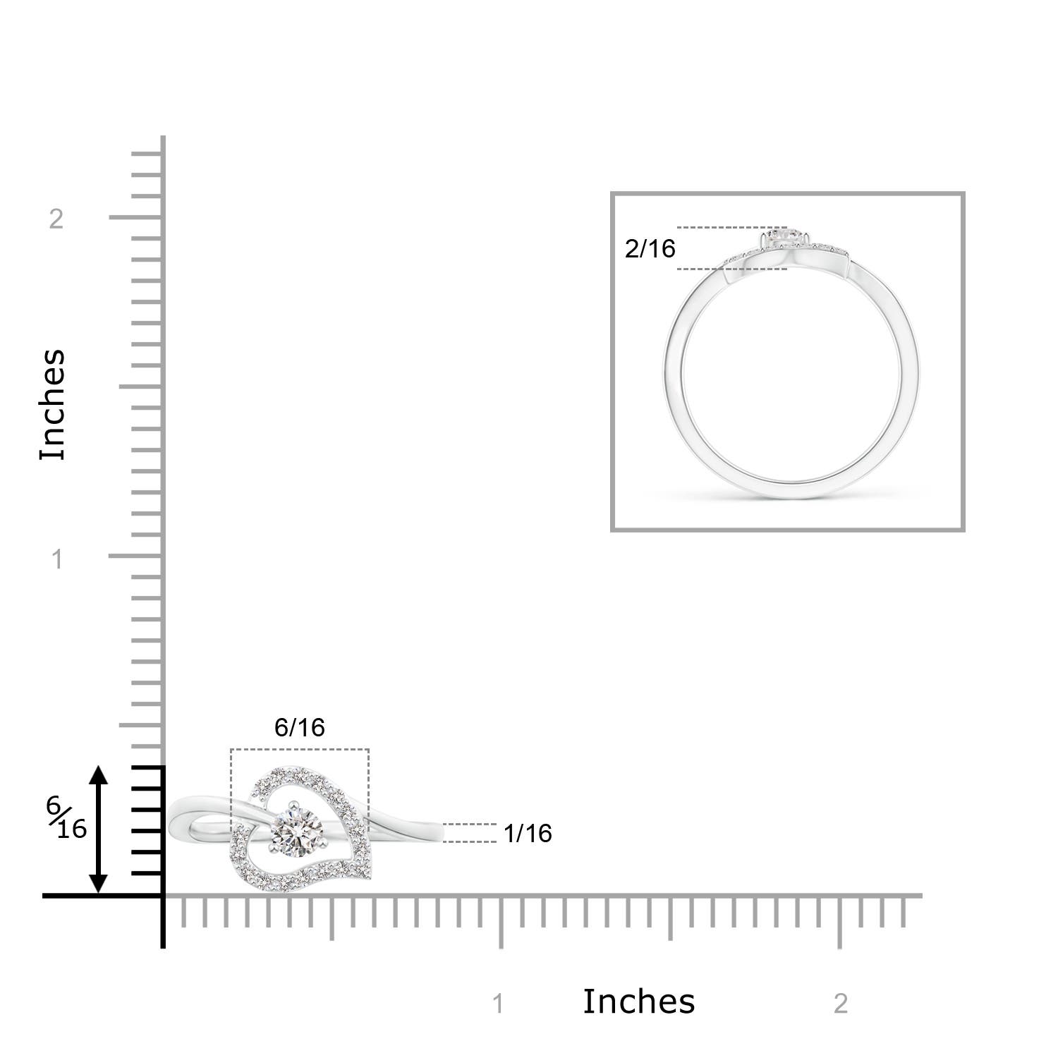 I-J, I1-I2 / 0.31 CT / 14 KT White Gold