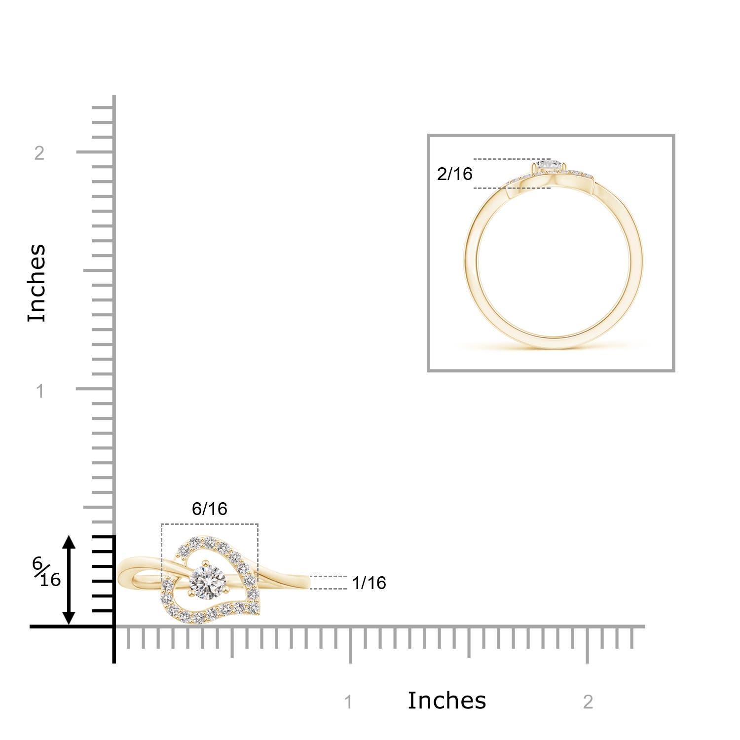 I-J, I1-I2 / 0.31 CT / 14 KT Yellow Gold