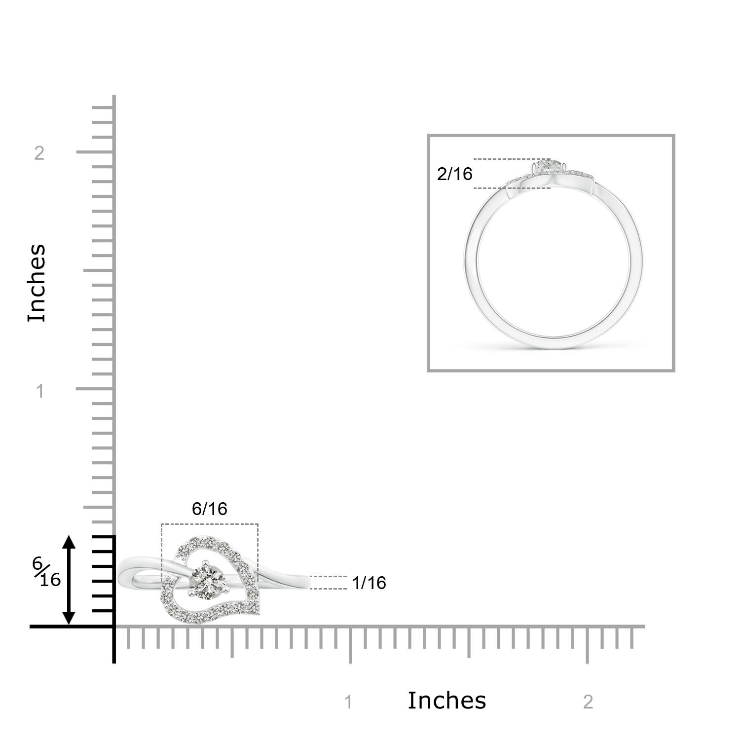 K, I3 / 0.31 CT / 14 KT White Gold