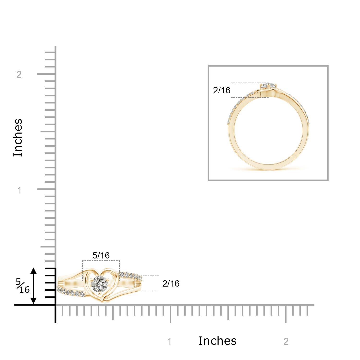 K, I3 / 0.35 CT / 14 KT Yellow Gold