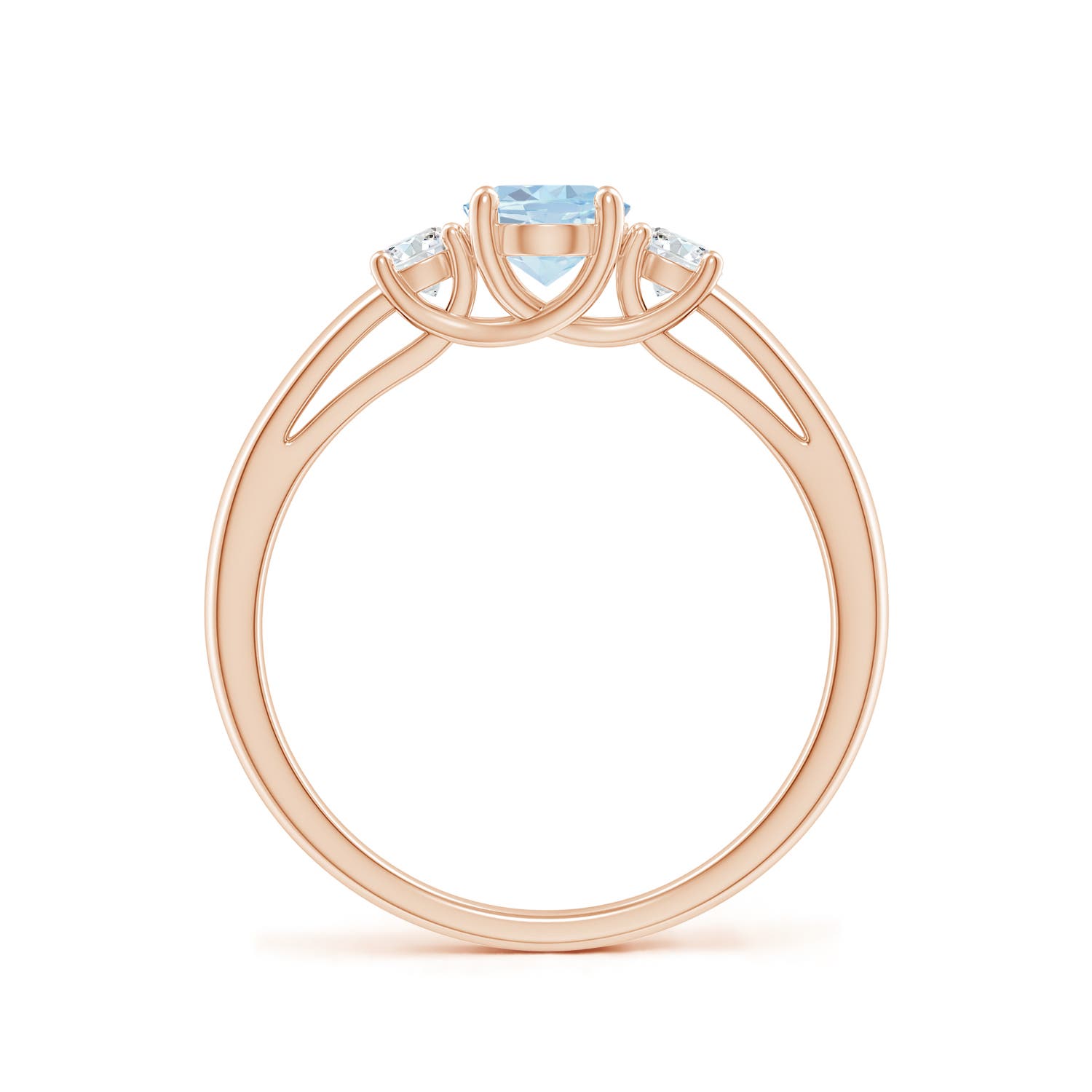 A - Aquamarine / 0.81 CT / 14 KT Rose Gold