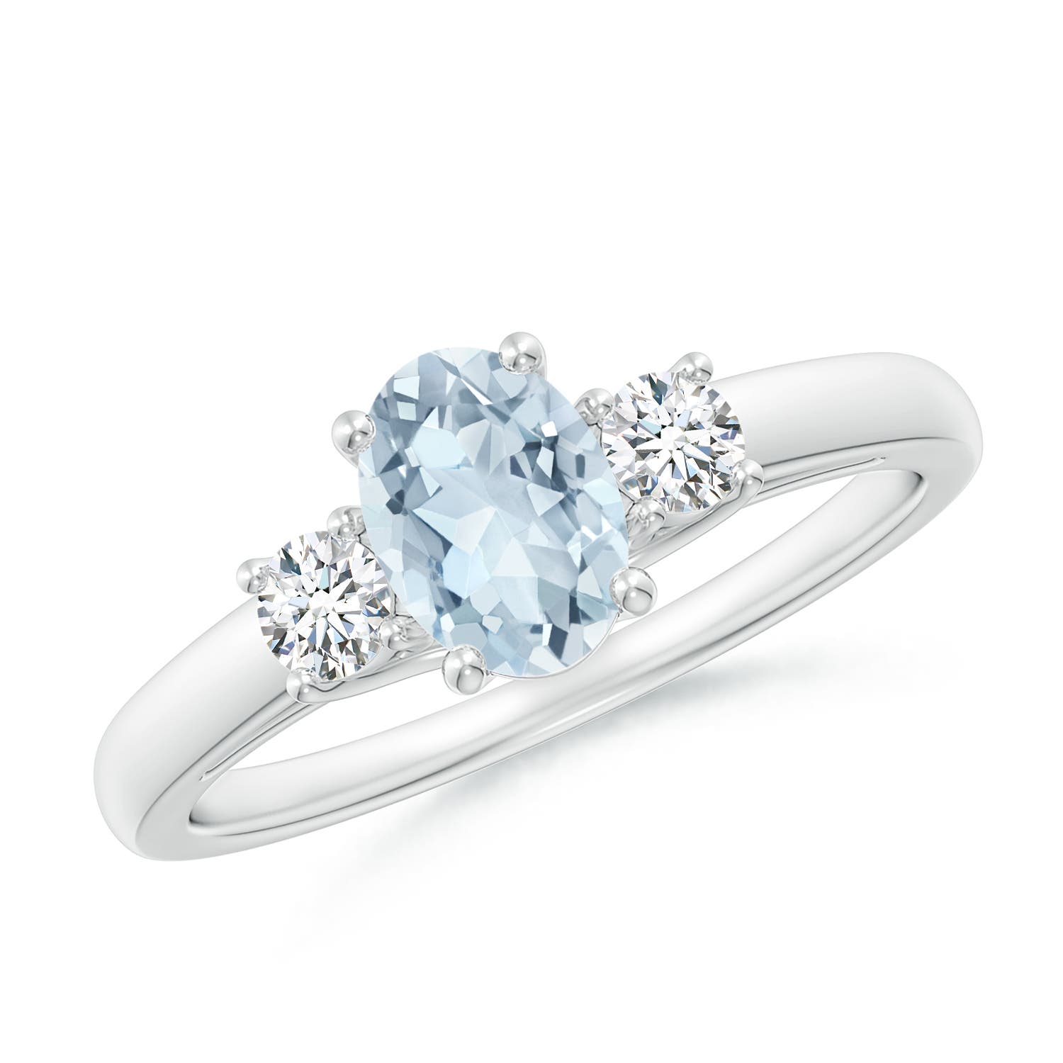 A - Aquamarine / 0.81 CT / 14 KT White Gold