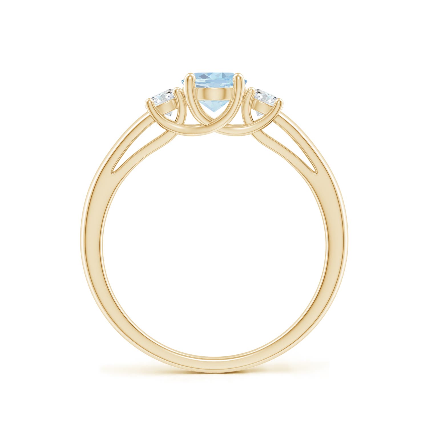 A - Aquamarine / 0.81 CT / 14 KT Yellow Gold