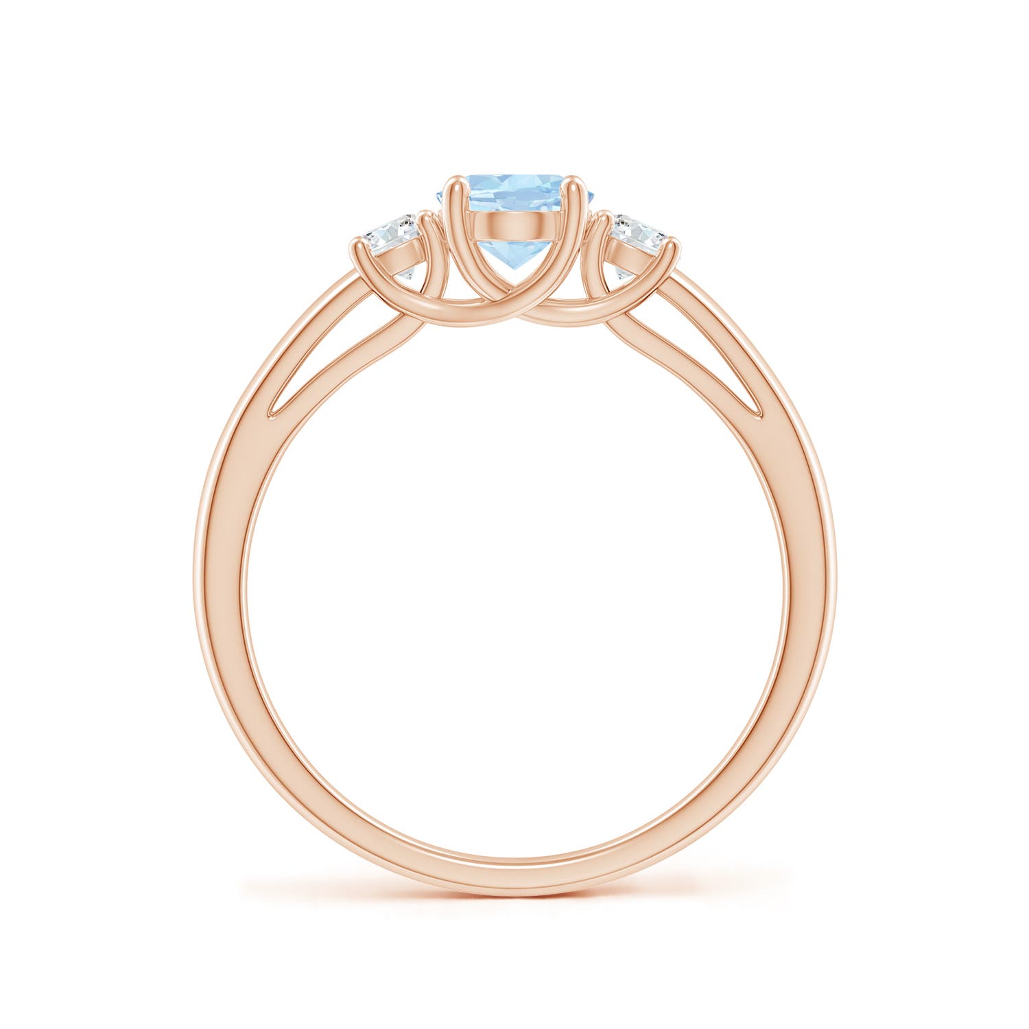 AA - Aquamarine / 0.81 CT / 14 KT Rose Gold