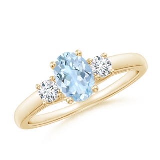 Oval AA Aquamarine