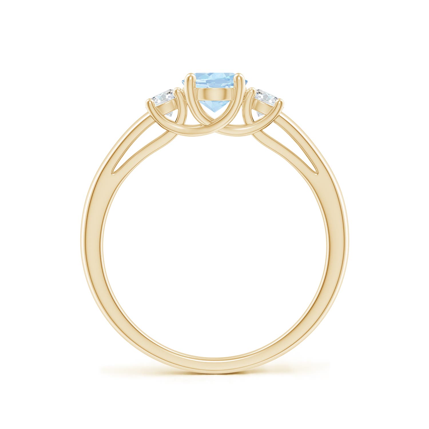 AA - Aquamarine / 0.81 CT / 14 KT Yellow Gold