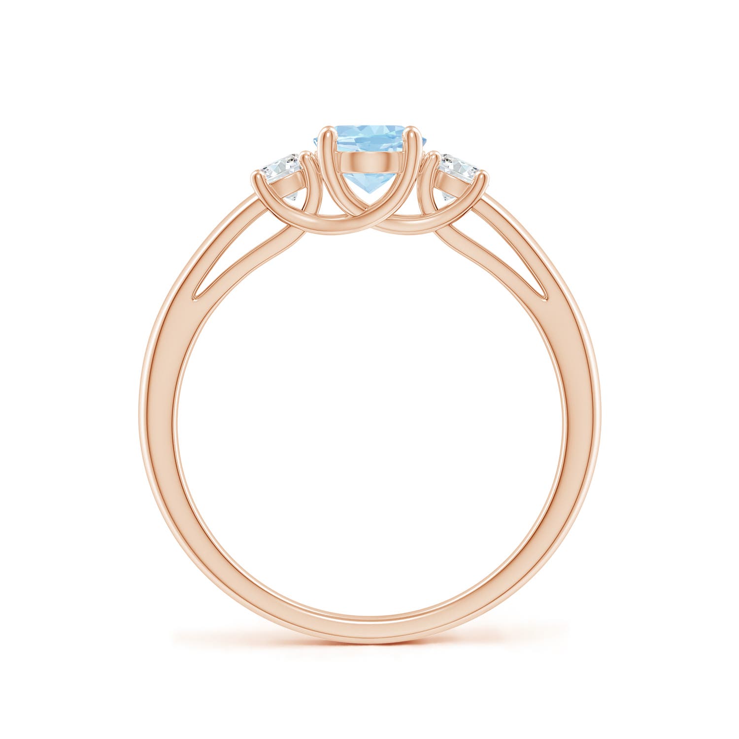 AAA - Aquamarine / 0.81 CT / 14 KT Rose Gold