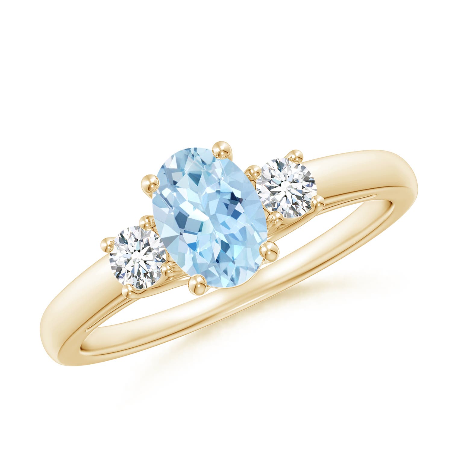 AAA - Aquamarine / 0.81 CT / 14 KT Yellow Gold