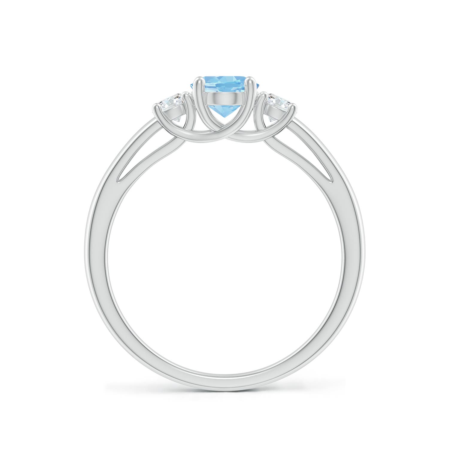 AAAA - Aquamarine / 0.81 CT / 14 KT White Gold