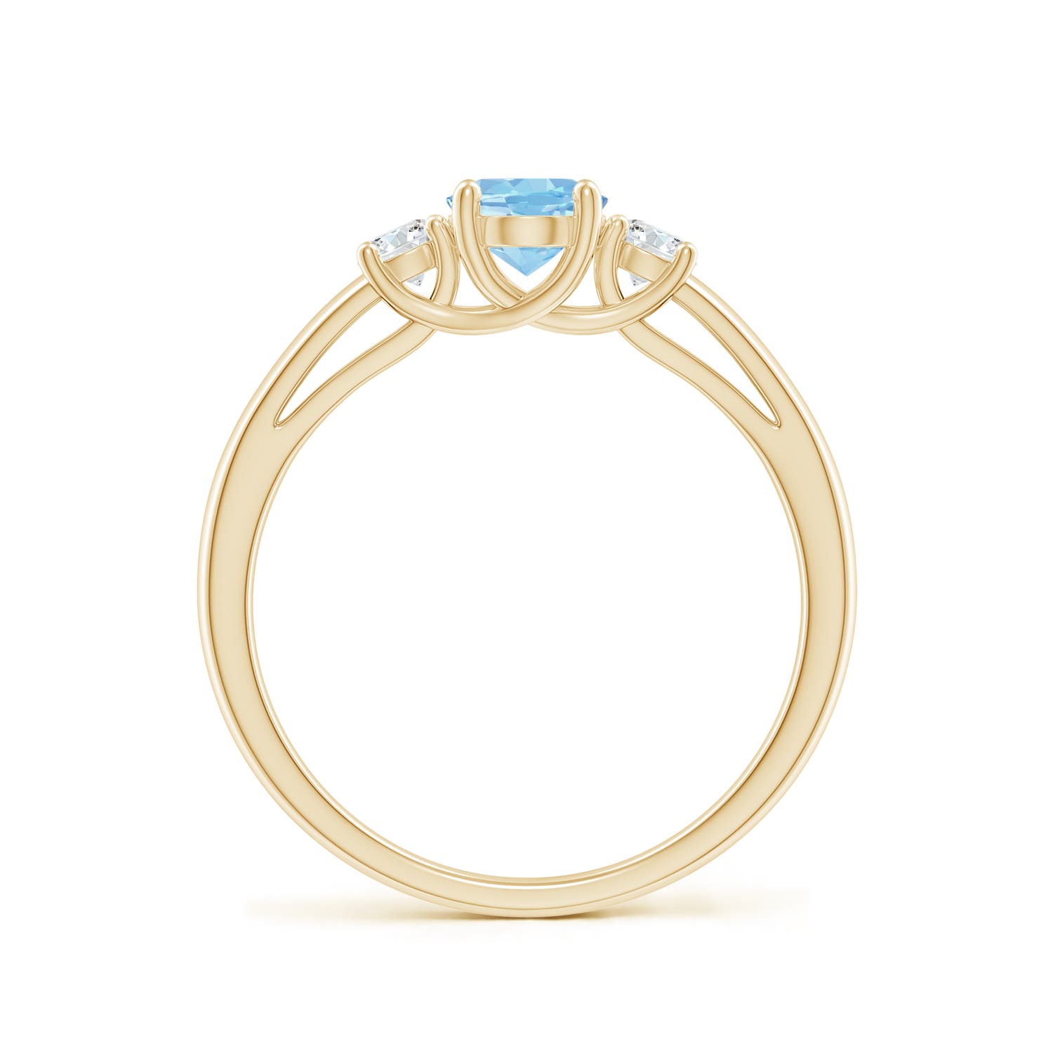 AAAA - Aquamarine / 0.81 CT / 14 KT Yellow Gold