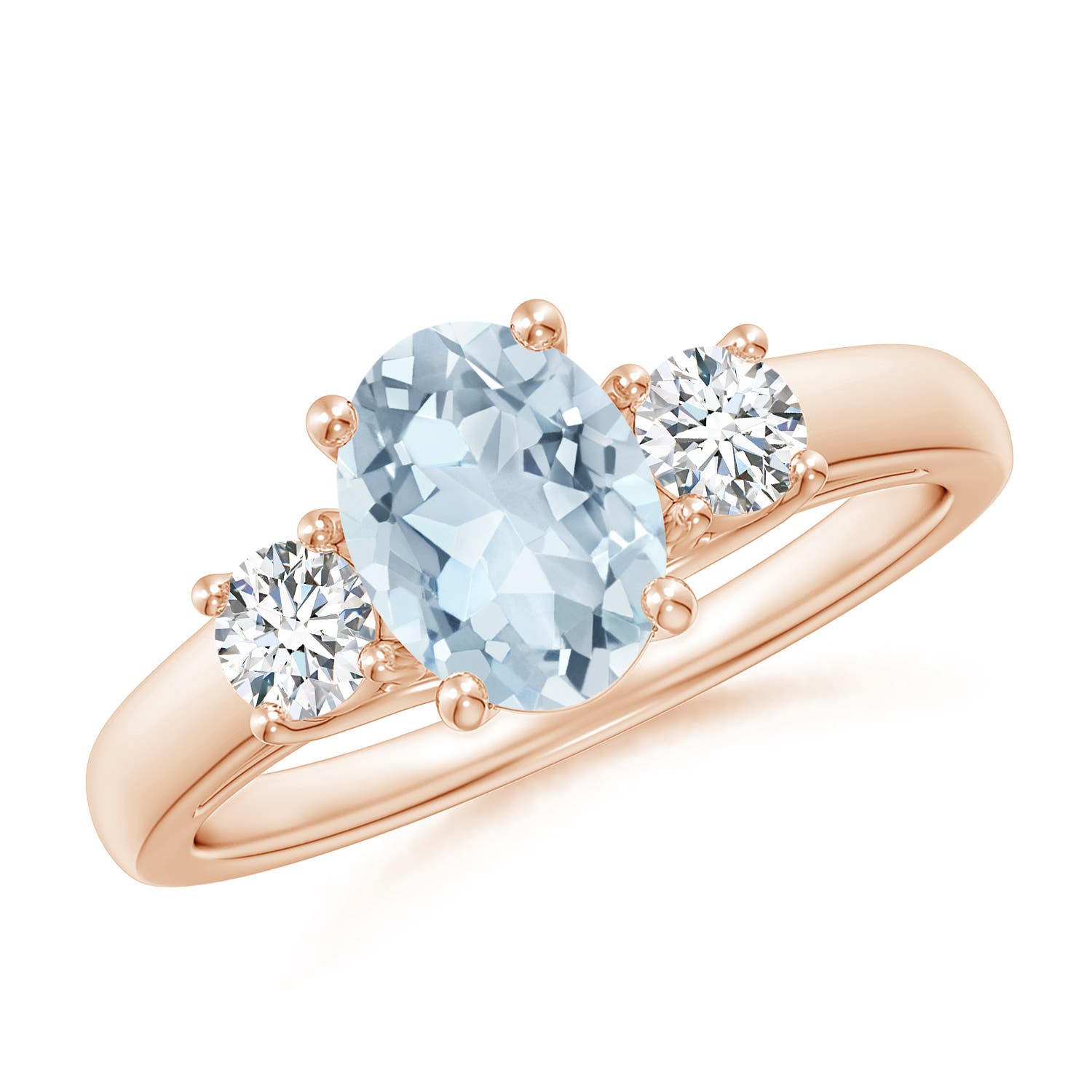 A - Aquamarine / 1.32 CT / 14 KT Rose Gold