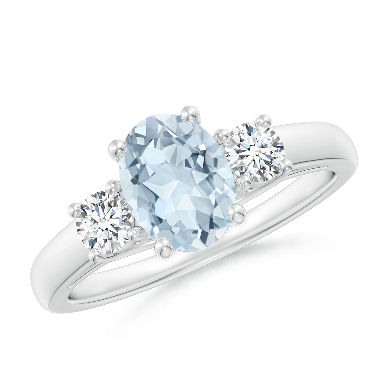 A - Aquamarine / 1.32 CT / 14 KT White Gold