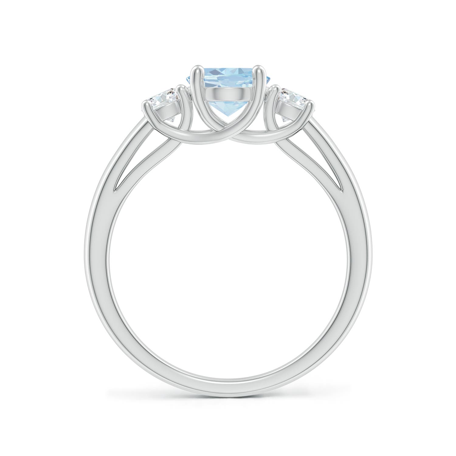 A - Aquamarine / 1.32 CT / 14 KT White Gold