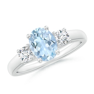 Oval AA Aquamarine