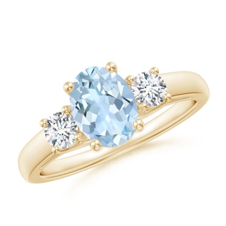 Oval AA Aquamarine