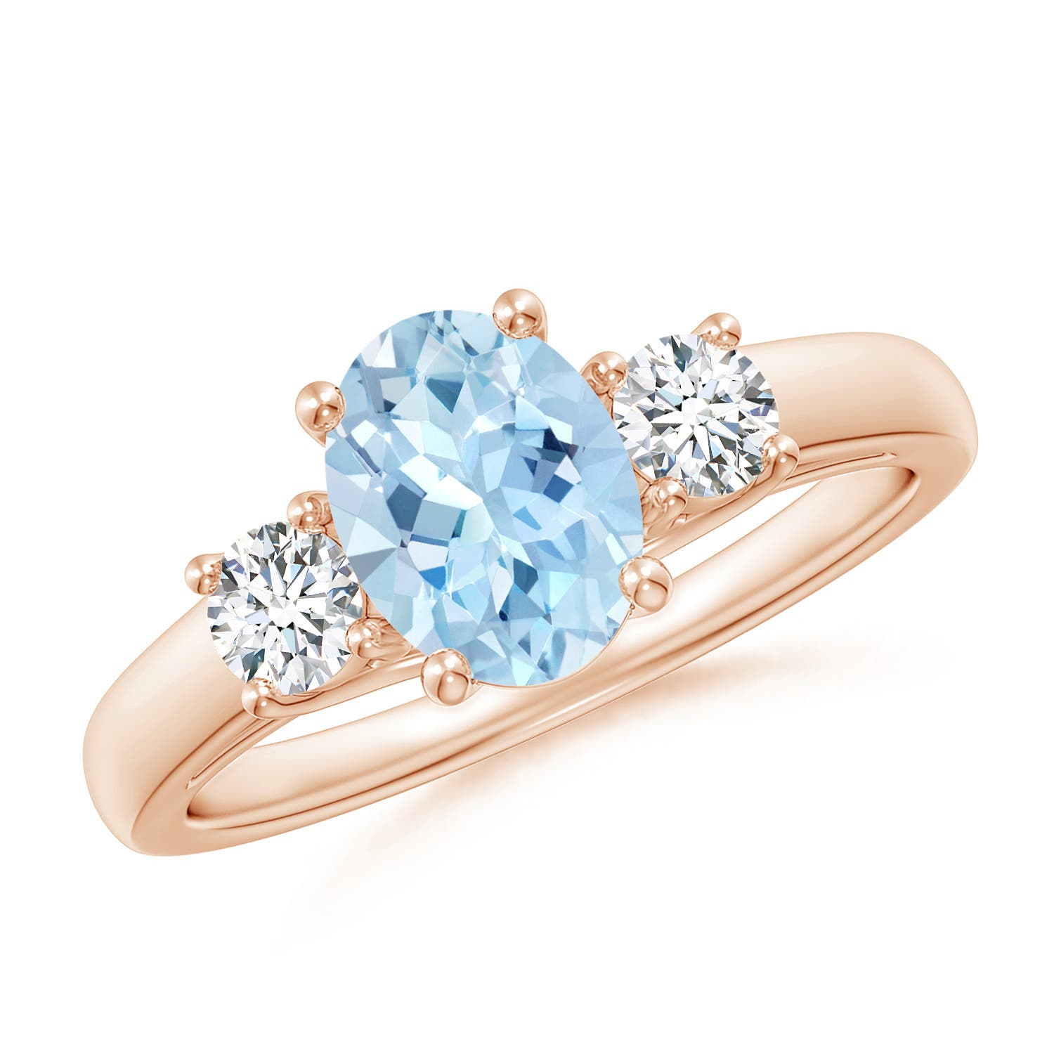 AAA - Aquamarine / 1.32 CT / 14 KT Rose Gold