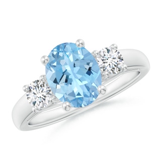 Oval AAAA Aquamarine