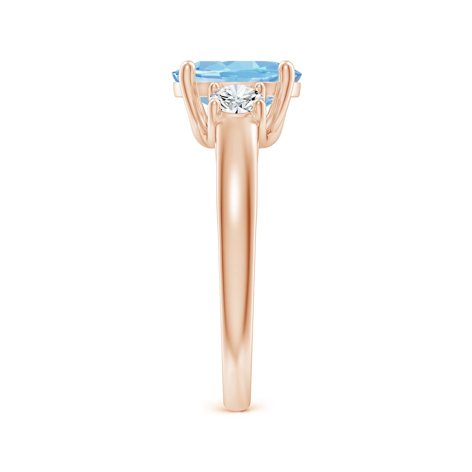 AAAA - Aquamarine / 1.9 CT / 14 KT Rose Gold