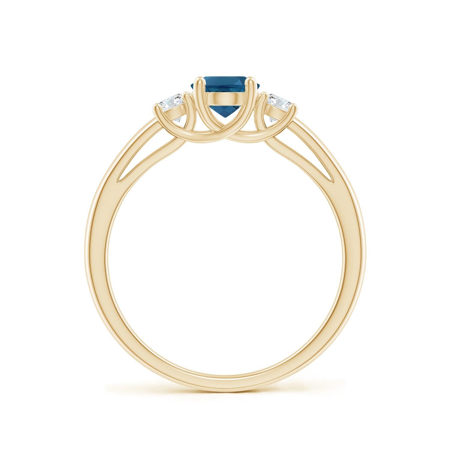 AAA - London Blue Topaz / 1.16 CT / 14 KT Yellow Gold