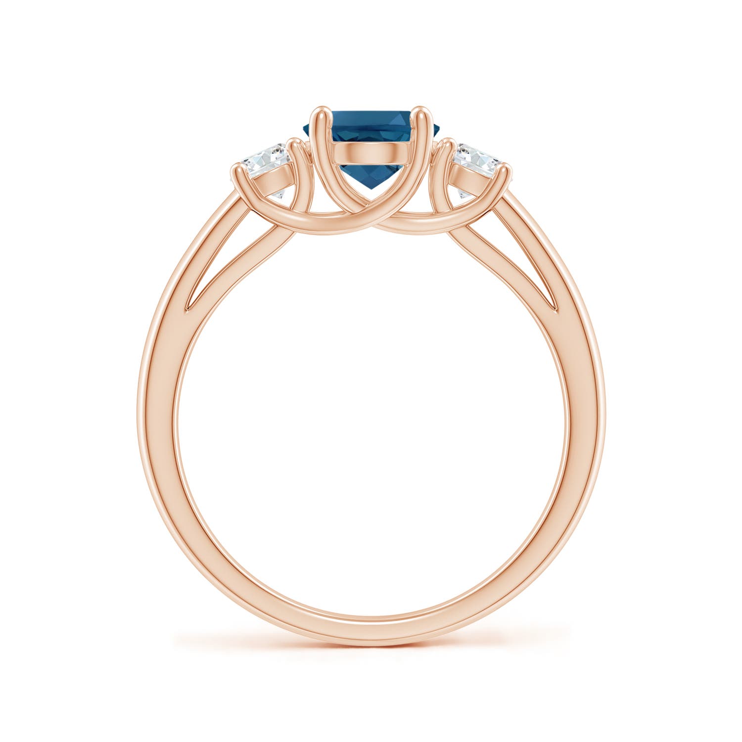 AAA - London Blue Topaz / 1.82 CT / 14 KT Rose Gold