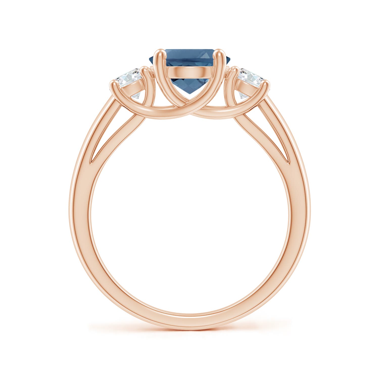 A - London Blue Topaz / 2.65 CT / 14 KT Rose Gold