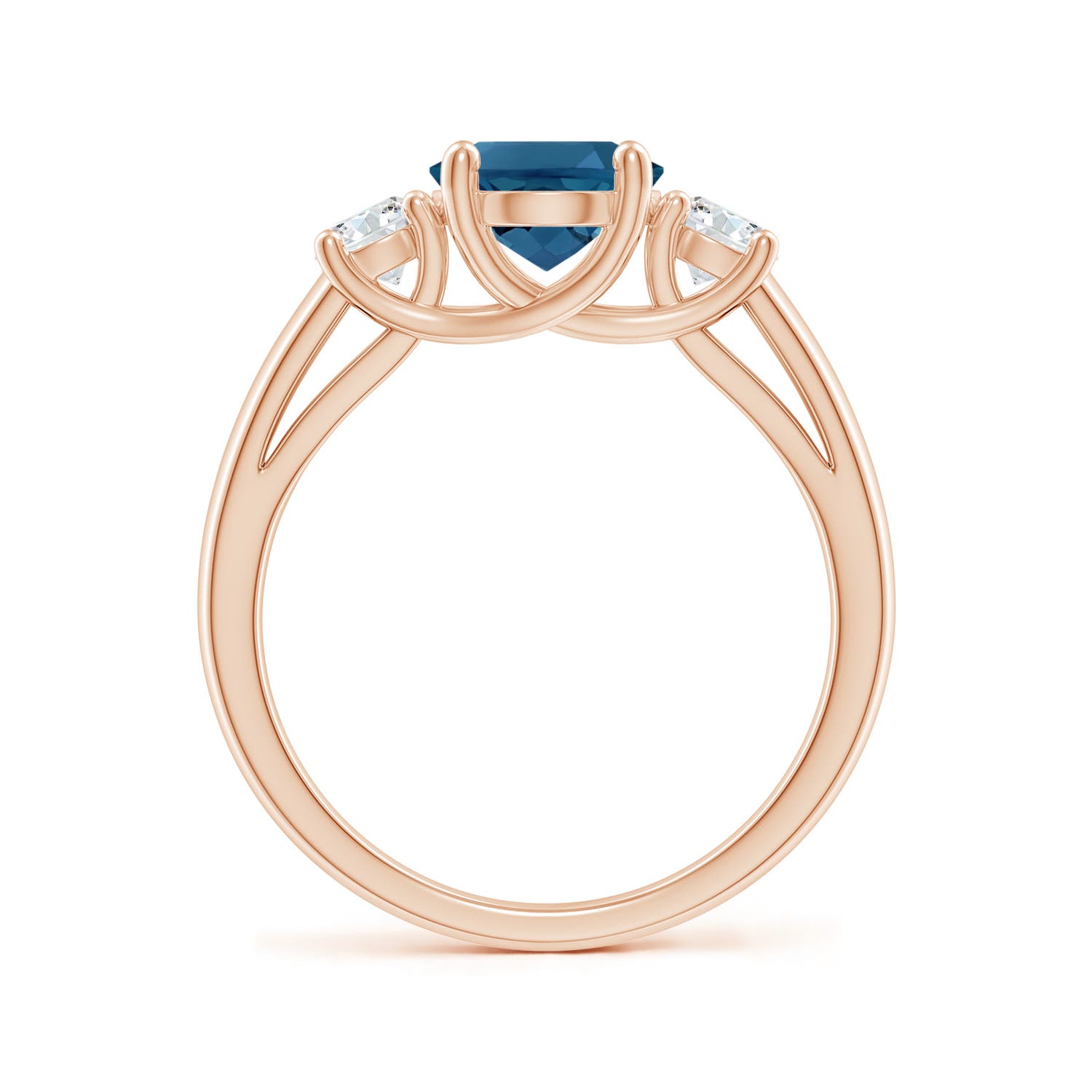 AAA - London Blue Topaz / 2.65 CT / 14 KT Rose Gold