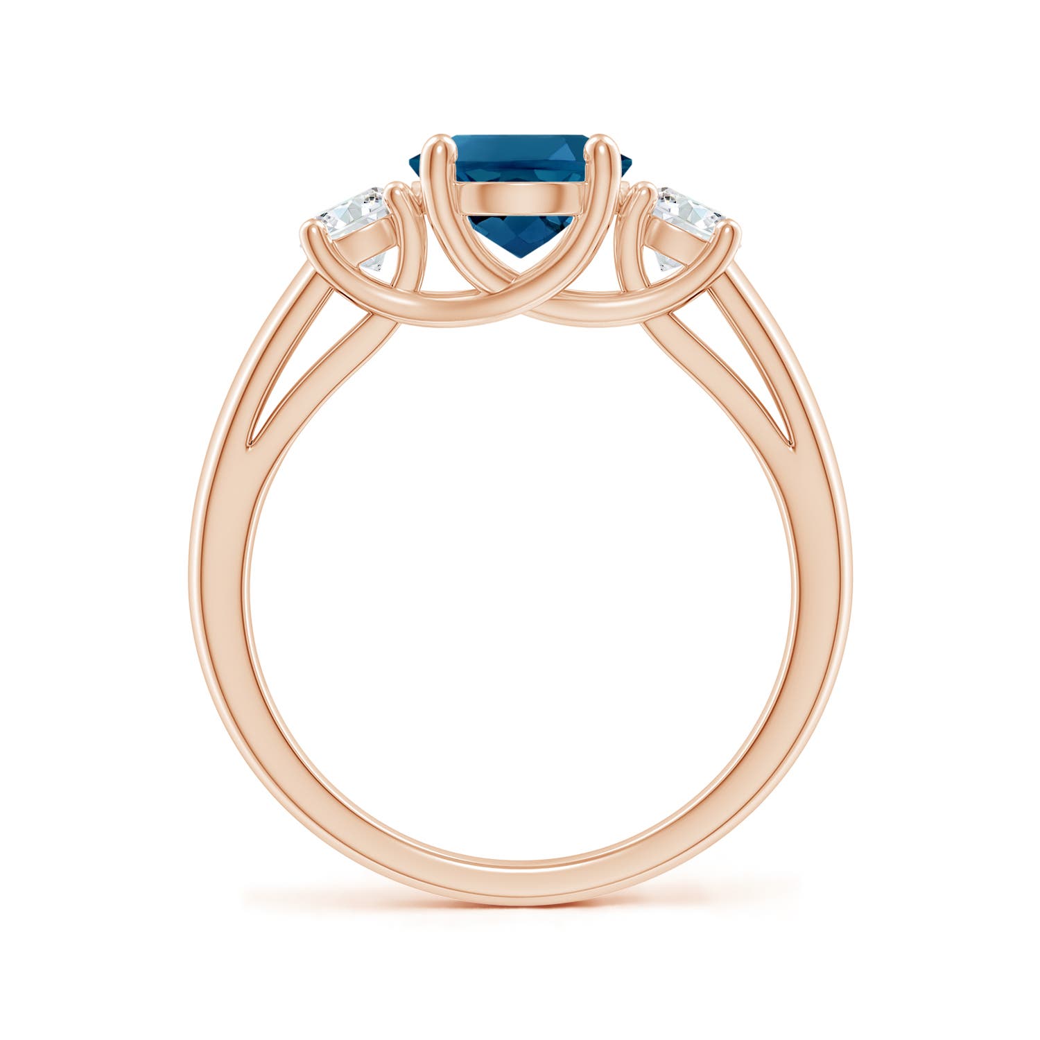 AAAA - London Blue Topaz / 2.65 CT / 14 KT Rose Gold