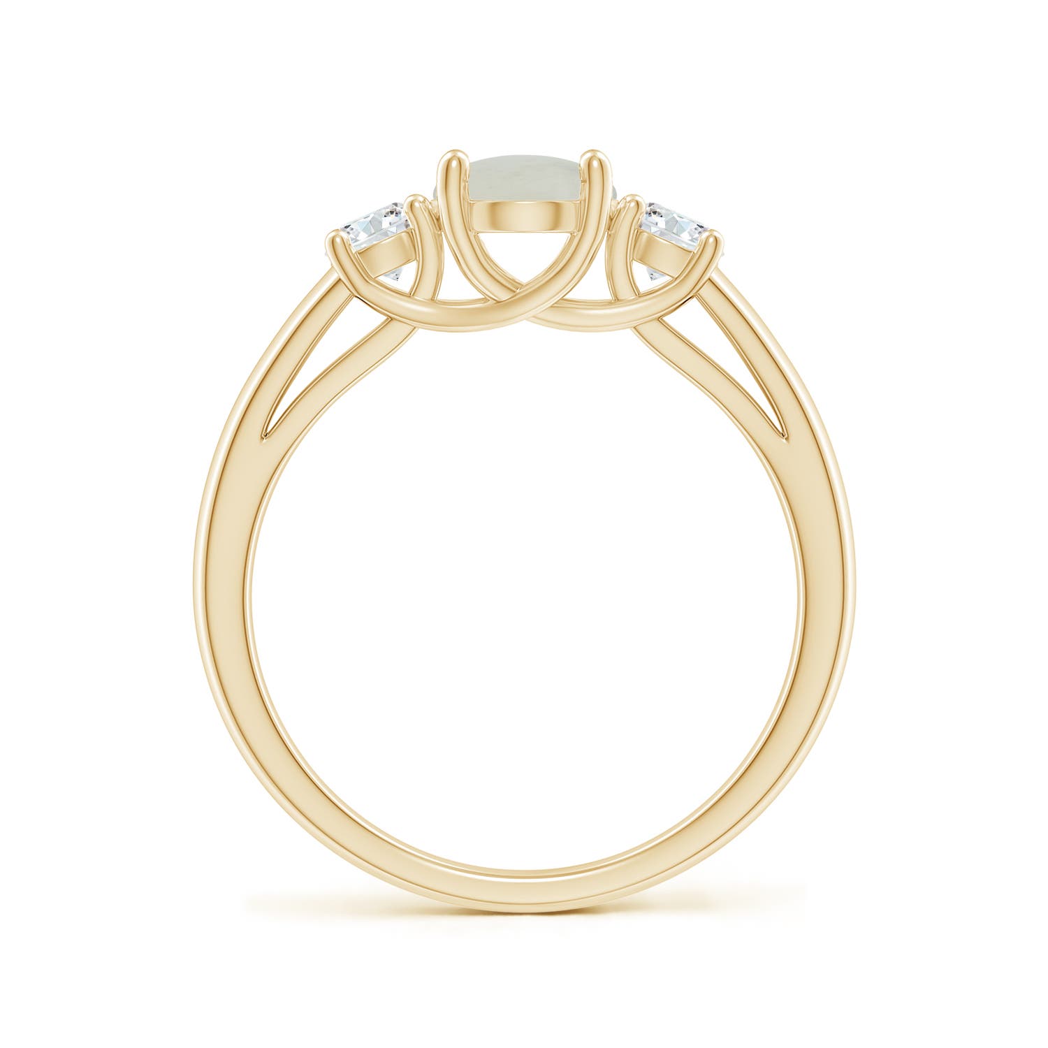 A - Moonstone / 1.42 CT / 14 KT Yellow Gold