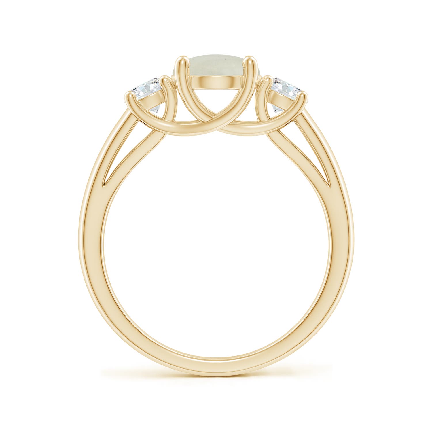 AA - Moonstone / 2.1 CT / 14 KT Yellow Gold