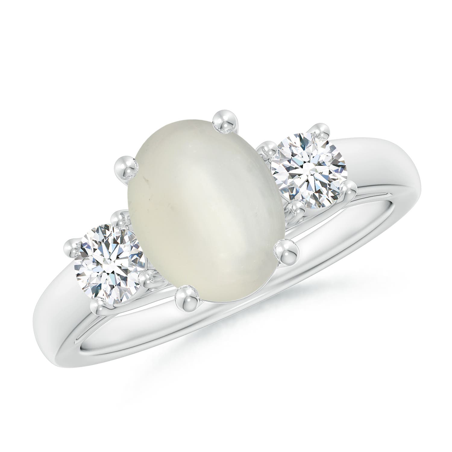 AAA - Moonstone / 2.1 CT / 14 KT White Gold