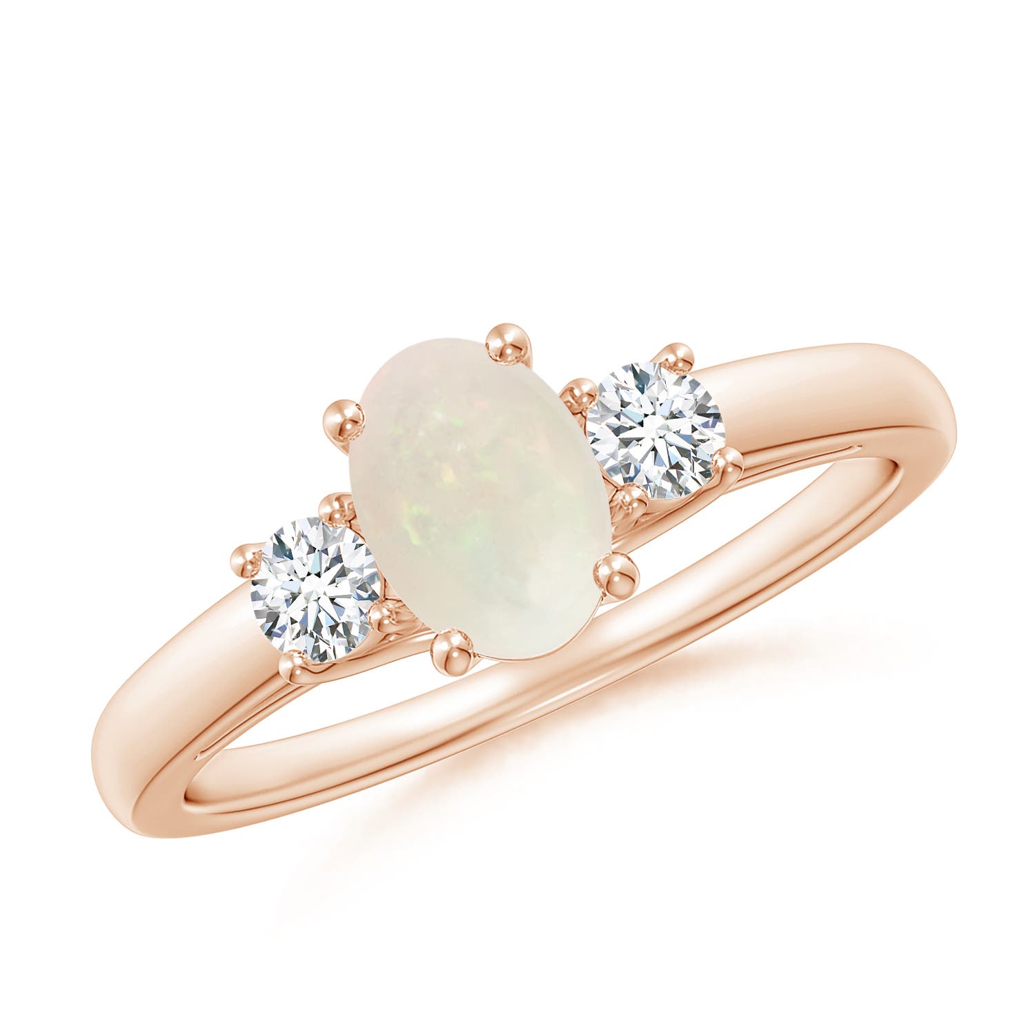 A - Opal / 0.66 CT / 14 KT Rose Gold