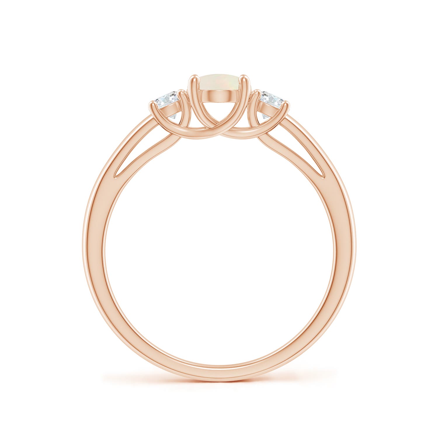 A - Opal / 0.66 CT / 14 KT Rose Gold