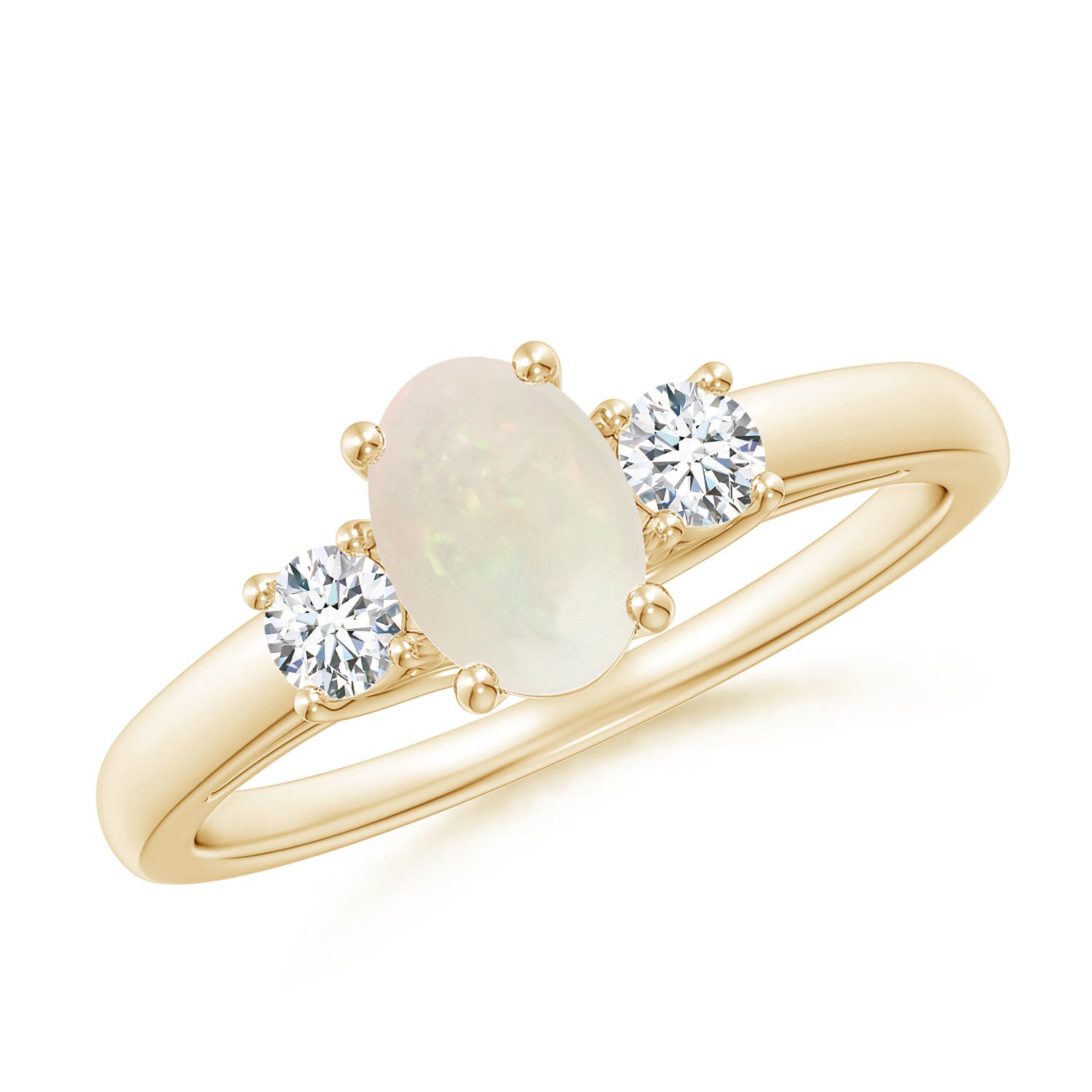 A - Opal / 0.66 CT / 14 KT Yellow Gold